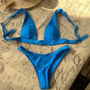 New never worn blue bikini